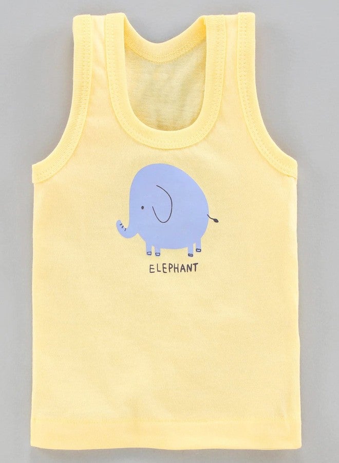 ANGAAKAR CLOTHINGS Printed Baby Vest for Kids Cotton Sleeveless Toddler Sando Baniyan Baby Innerwear Cloth for Boys & Girls, Pack of 6 - Image 4