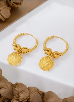 GOLDMAX Elegant 21k Gold Plated Earrings For Women  - Image 4