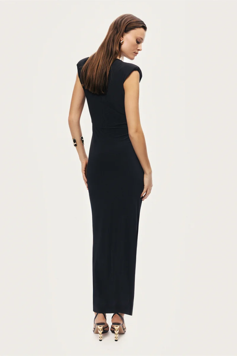 Nocturne  Halter Neck Cut-Out Maxi Dress for Women | Best Price UAE
