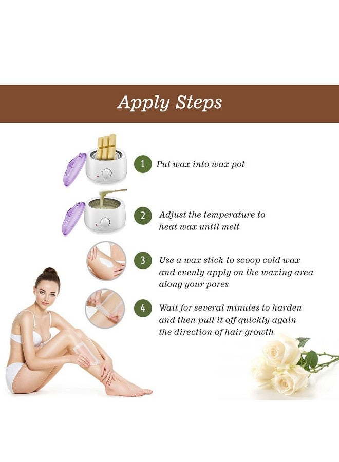 Lele Brazilian Wax White Chocolate hair removal wax for Body and face 500gm | No strips Peel off Formula | - Image 5