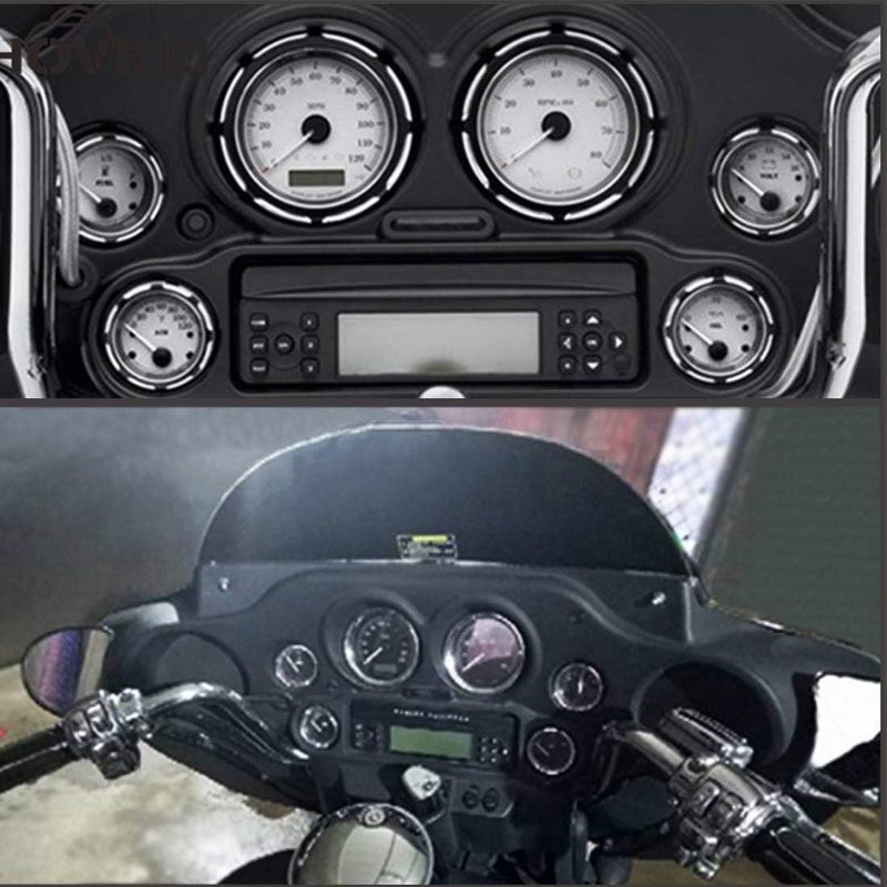 MORYEN Speedometer Gauge Burst Bezel Kit for Harley Touring Models 1996-2013 - Image 5