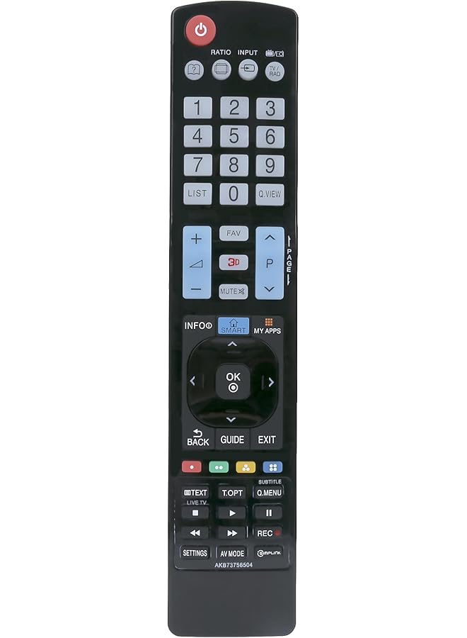 The Bros AKB73756504 Replace Remote fit for LG 3D Smart LCD TV 60LA620S 32LM620T 60LA8600 60PH6700 42LM6410 50PK550 60PK550 AKB73756510 AKB73756502 AKB73615303 AKB73275618 - Image 1