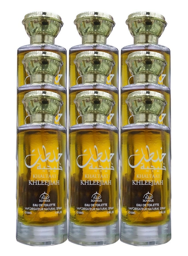 manar 9 Pieces Khaltaat Khleejiah Perfume For Unisex 100ml EDT - Image 1