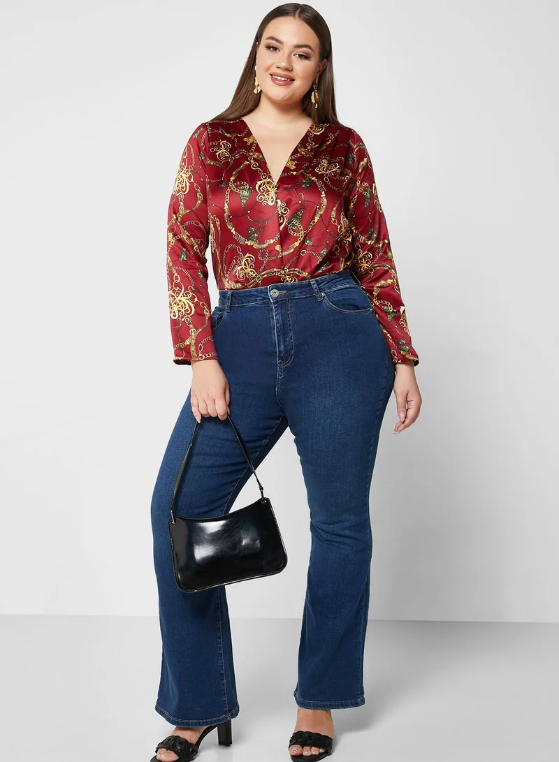 BRAVE SOUL High Waist Flared Jeans