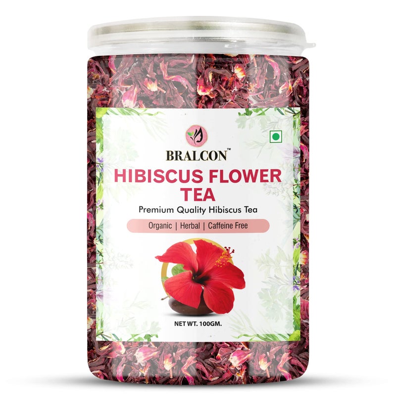 BRALCON Organic Herbal Tea Combo Pack- Butterfly Pea Flower Tea, Hibiscus Flower Tea, Chamomile Flower Tea- 300g(100g x 3 Pack) | Blue Pea Tea | Premium Hibiscus Tea | Chamomile Tea| Boost Immunity - Image 3