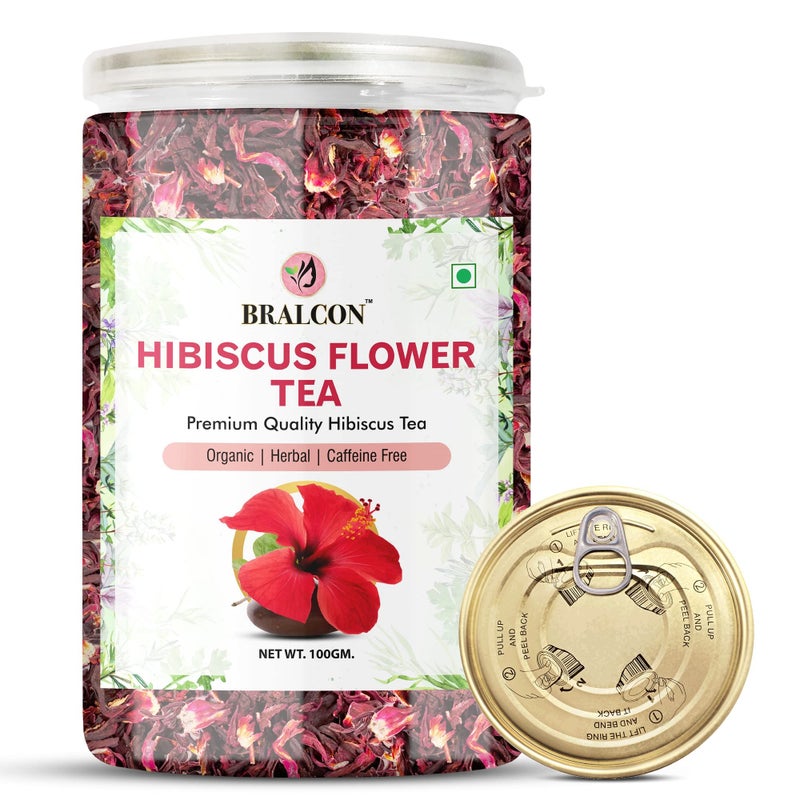 BRALCON Organic Herbal Tea Combo Pack- Butterfly Pea Flower Tea, Hibiscus Flower Tea, Chamomile Flower Tea- 300g(100g x 3 Pack) | Blue Pea Tea | Premium Hibiscus Tea | Chamomile Tea| Boost Immunity - Image 5