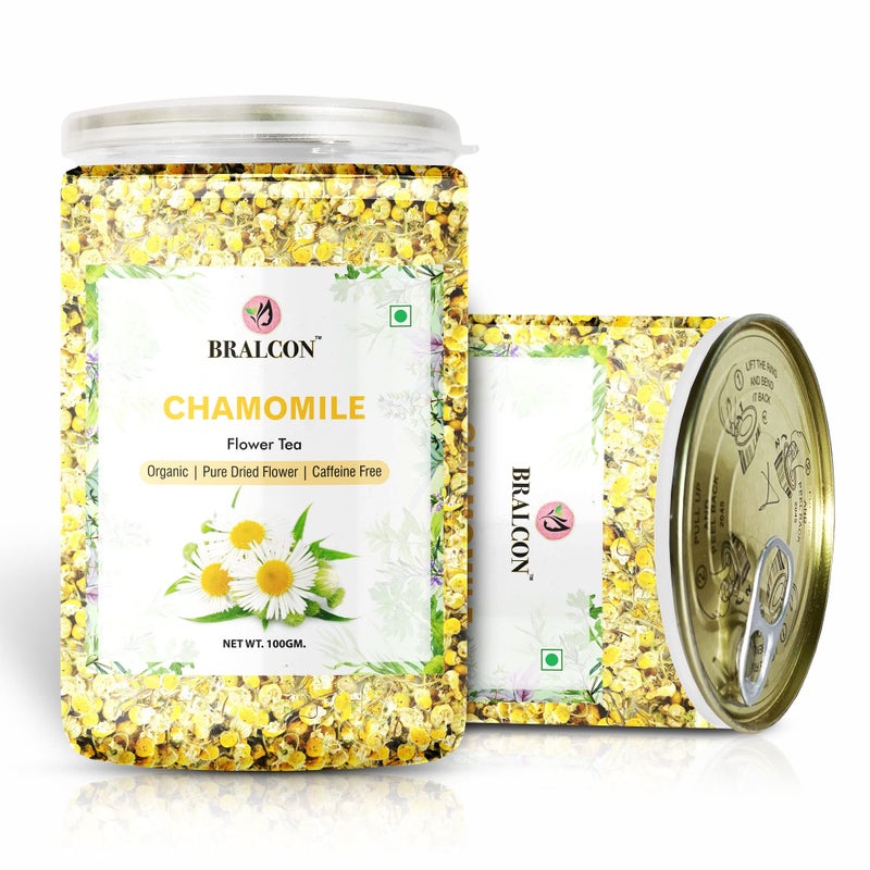 BRALCON Organic Herbal Tea Combo Pack- Butterfly Pea Flower Tea, Hibiscus Flower Tea, Chamomile Flower Tea- 300g(100g x 3 Pack) | Blue Pea Tea | Premium Hibiscus Tea | Chamomile Tea| Boost Immunity - Image 2