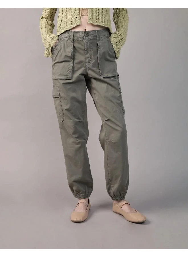 American Eagle AE Stretch High-Waisted Baggy Cargo Jogger