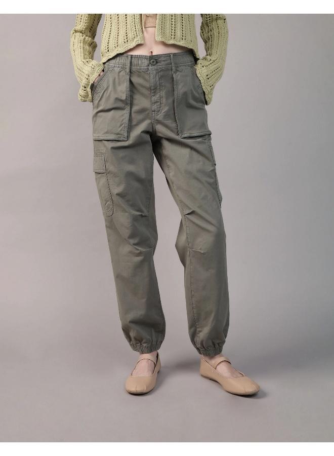 American Eagle AE Stretch High-Waisted Baggy Cargo Jogger - Image 1