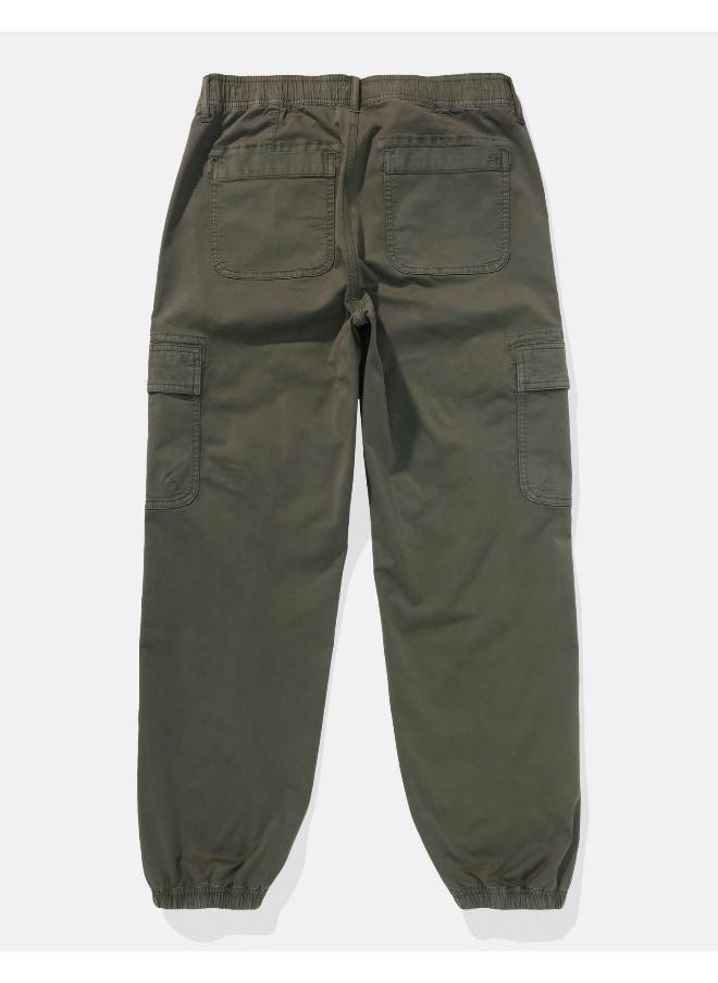 American Eagle AE Stretch High-Waisted Baggy Cargo Jogger  - Image 4