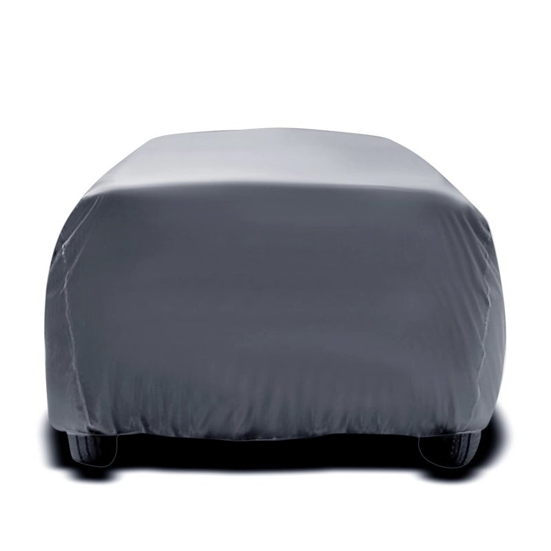 PODWILS Toyota Glanza Car Cover Waterproof with Triple Stitched Fully Elastic Ultra Surface Body Protection (Grey Look) - Image 4