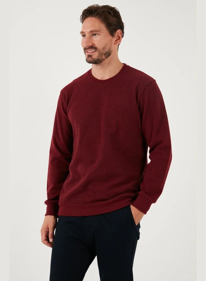 Buratti  Buratti Slim Fit Crew Neck Cotton Sweater Men's SWEATER 456201 for Men | Best Price UAE