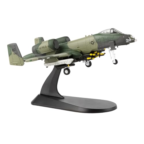 HANGHANG 1:100 Military Model Plane A-10 Thunderbolt II Warthog Alloy Fighter Plane Model,Model Airplane for Collection and Gift (Camouflage Paint). - Image 1