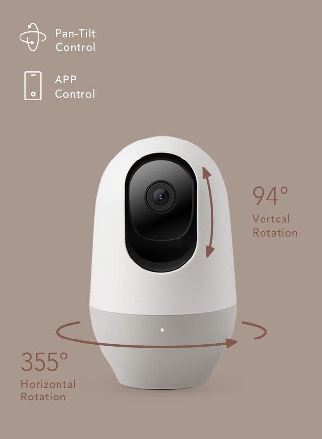 Nooie Baby Monitor 2 Pack, WiFi 360-Degree 1080P Smart Camera With Motion Tracking, Night Vision, Two-Way Audio, Sound Detection, Works With Alexa, SD Card and Cloud - Image 4