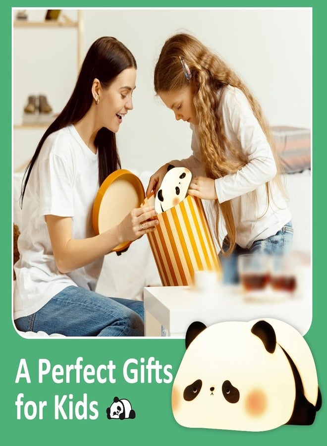 TechPride Panda Night Lamp | Tap Color Change Silicon Lamp | Rechargeable Cute Bedside Lamp for Kids, Girls & Boys | Bedroom Decor, Valentine Gift & Nightlight (White - Sleeping Panda Lamp) - Image 4