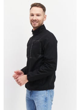 GEOX Men Solid Bomber Jacket, Black  - Image 4