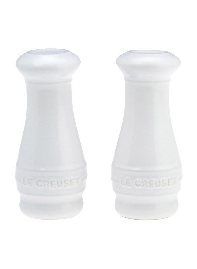 Le Creuset Le Creuset Stoneware Salt & Pepper Shakers Set of 2, 4 oz. each, White  - Image 1