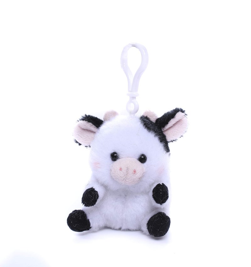 Plushland Stuffed Animal Toys Cute Soft Baby Cow KeychainKey Ring Decoration Lovely Gift Birthday Party Favor Supplies - Image 2