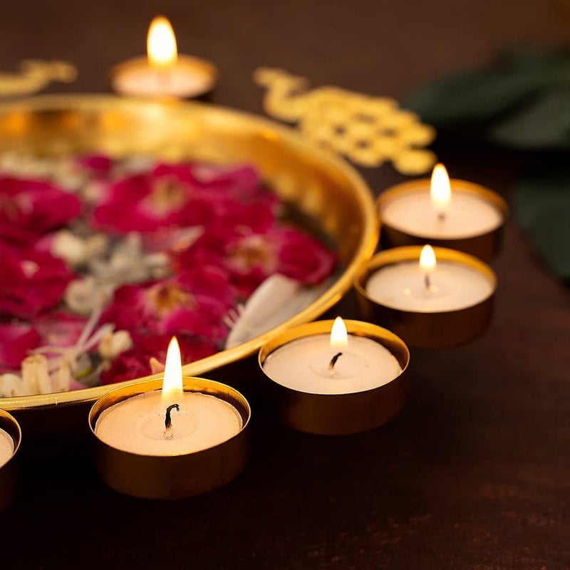 NATURALS EXPORT Urli Diya 3pcs Peacock Urli Bowl Diwali Decor Peacock Urli Diwali Diya Golden Candle Holder Tealight Candle Holder Pooja Diya Urli 12 14 16 - Image 5