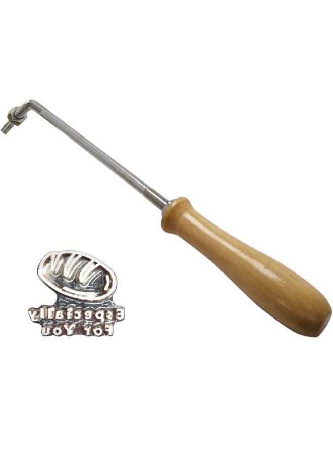 Tinton Life Creative Cake Wood Leather Branding Stamping Embossing Soldering Iron With Stamp Flame Treated Rod Bread
