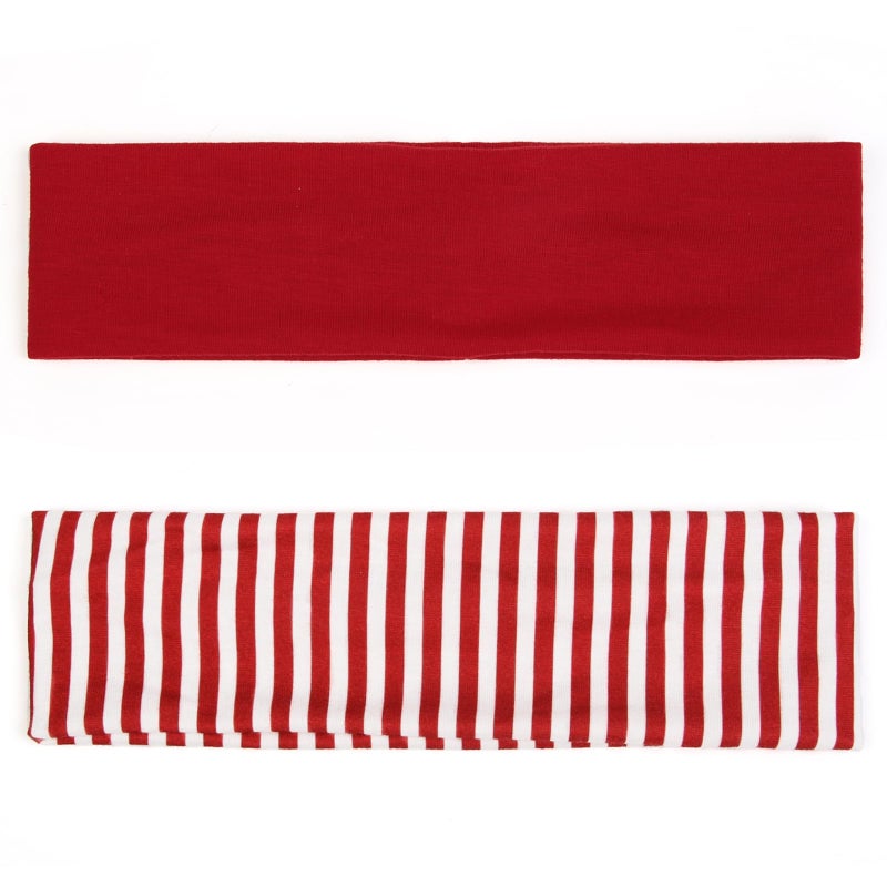TERSE Headbands for Women Short Hair Striped Headbands Non Slip Elastic Sweat Hairbands Soft Fabric Hairbands Workout Yoga Running Sport Hair Accessories - Image 3