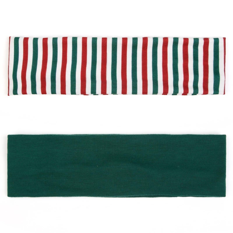TERSE Headbands for Women Short Hair Striped Headbands Non Slip Elastic Sweat Hairbands Soft Fabric Hairbands Workout Yoga Running Sport Hair Accessories - Image 2