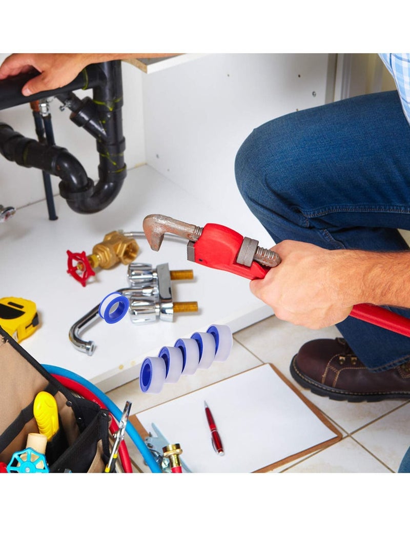 Y&D 10 Rolls of Waterproof Raw Material Plumber's Tape for Plumbing Faucet Sealant Tape, Sealing Thread Shower Head (1/2" Wide X 394" Long) - Image 4