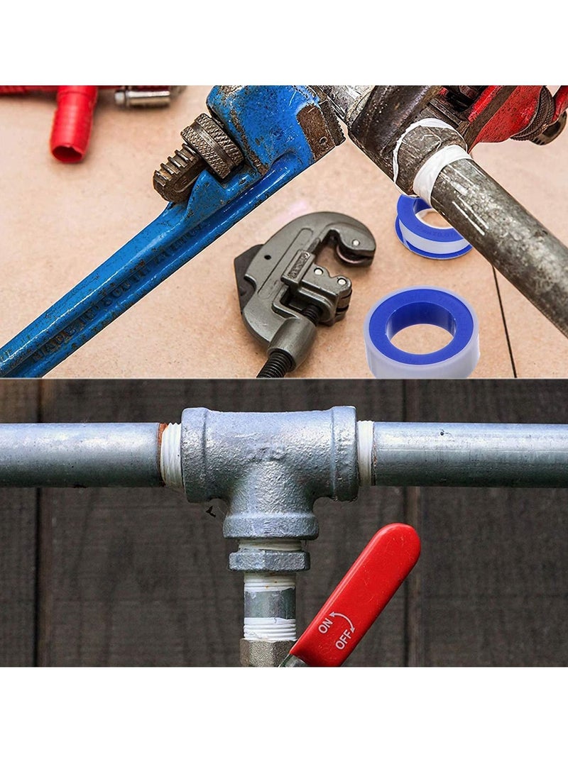 Y&D 10 Rolls of Waterproof Raw Material Plumber's Tape for Plumbing Faucet Sealant Tape, Sealing Thread Shower Head (1/2" Wide X 394" Long) - Image 3