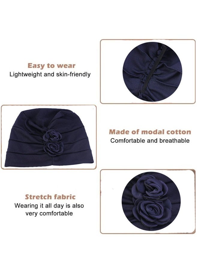 ZVEV - 2-Piece Women Under Scarf Hat Cap Bone Bonnet Hijab Islamic Muslim - Image 1
