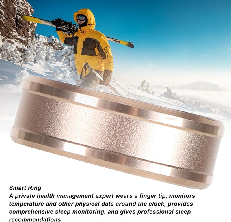 حلقة اللياقة البدنية الذكية ، حلقة بلوتوث 5.1 الذكية مع NFC ، تمرير الفيديو ، قلب صفحة الكتاب ، مراقبة درجة حرارة الجسم النوم خطوة العداد حلقة الصحة الذكية (18) - Image 4