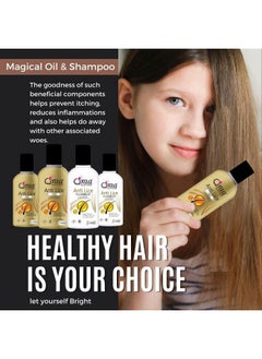 Qraa Qraa Anti Lice Oil with Shampoo (New Pack of 4 x 50ml)|Made with Neem, Reetha & Shikakai |Trusted by Mothers | Safe for Babies, Children, Men & Women  - Image 2