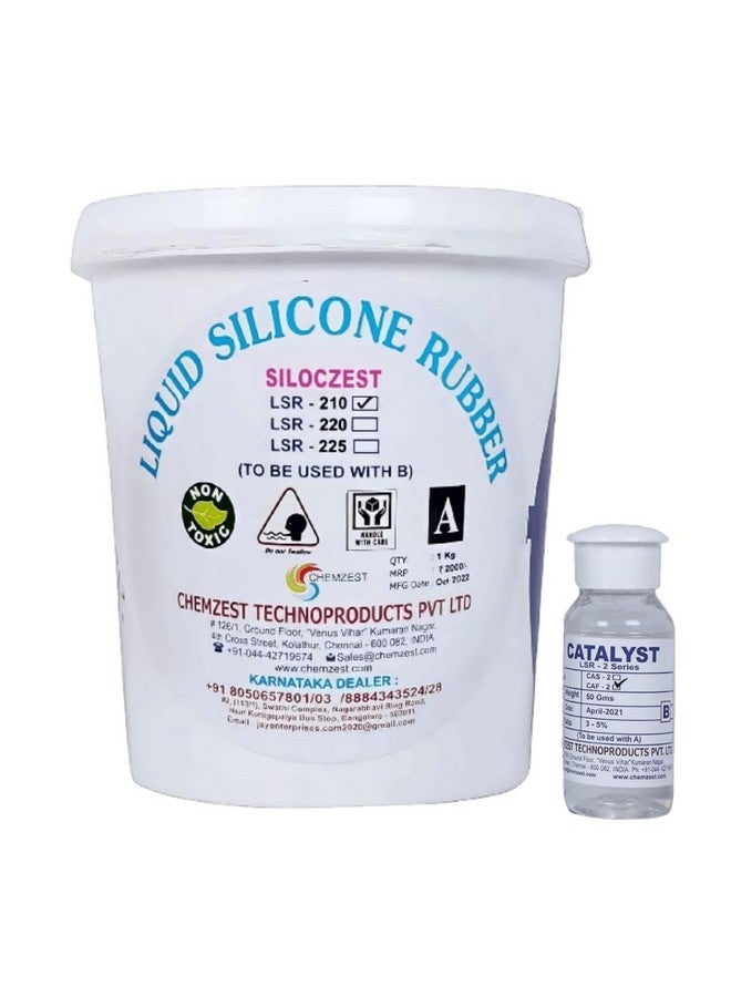SILOCZEST Moulding For DIY Resin, Soap, Candle, Crafts & Many More Pattern Making, Liquid silicone Rubber (Supreme Mould Making Grade) LSR-210-1KG - Image 1