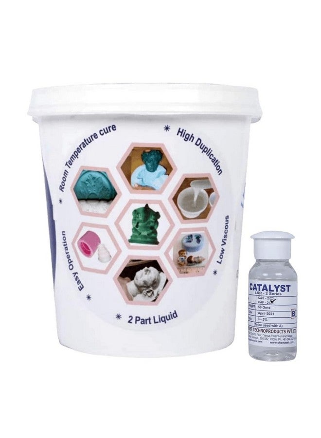 SILOCZEST Moulding For DIY Resin, Soap, Candle, Crafts & Many More Pattern Making, Liquid silicone Rubber (Supreme Mould Making Grade) LSR-210-1KG - Image 2