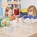 THINKBAY 6PCS White Lion Toys Figurines Pride African Jungle Animals Lion Family Realistic Zoo Animal Toys Preschool Toy Birthday Gift Cake Toppers for Kids Boys Girls - Image 4