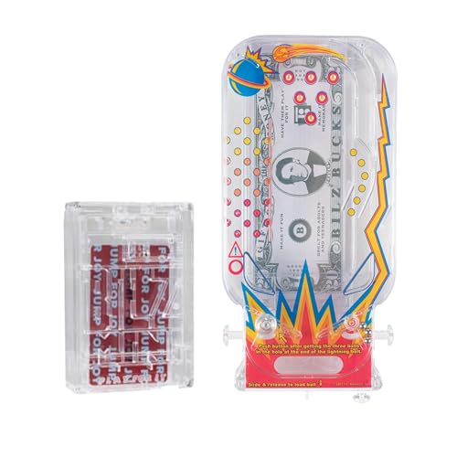 BILZ Money Puzzle Pack - Brain Teasing Maze and Cosmic Pinball - Perfect for Easter Baskets and Birthday Gifts - Reusable Game for Cash, Gift Cards and Tickets - Complete The Puzzle, Get Your Prize - Image 1