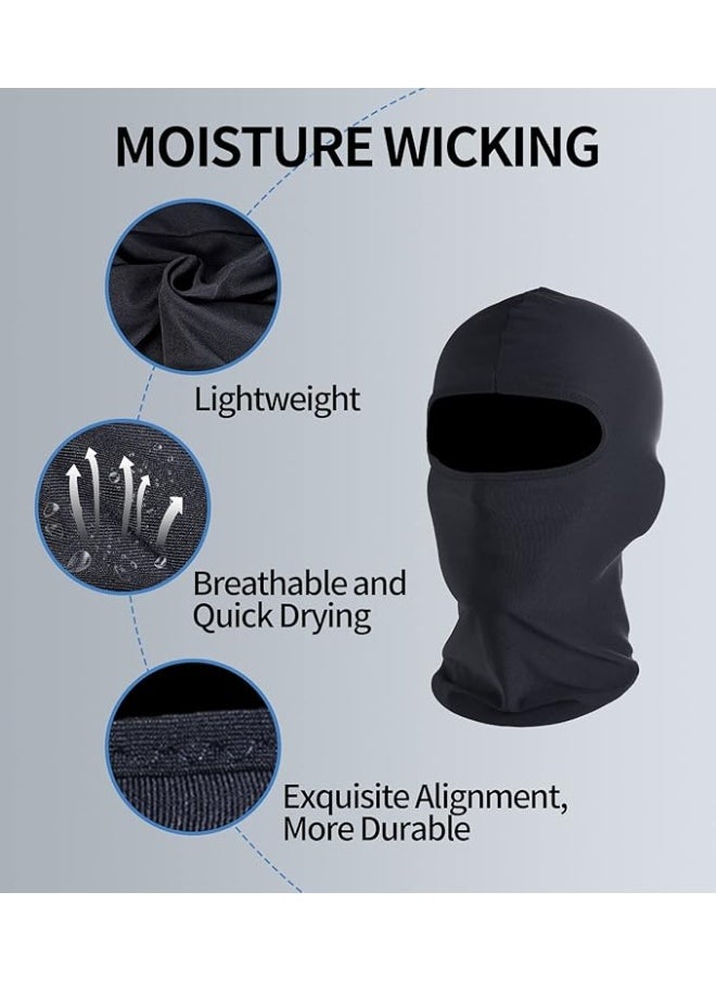 Generic RABIGALA Balaclava Face Mask Ski Mask for Men Women UV Protection Neck Gaiter for Skiing Motorcycle Black, Stretch, M  - Image 4