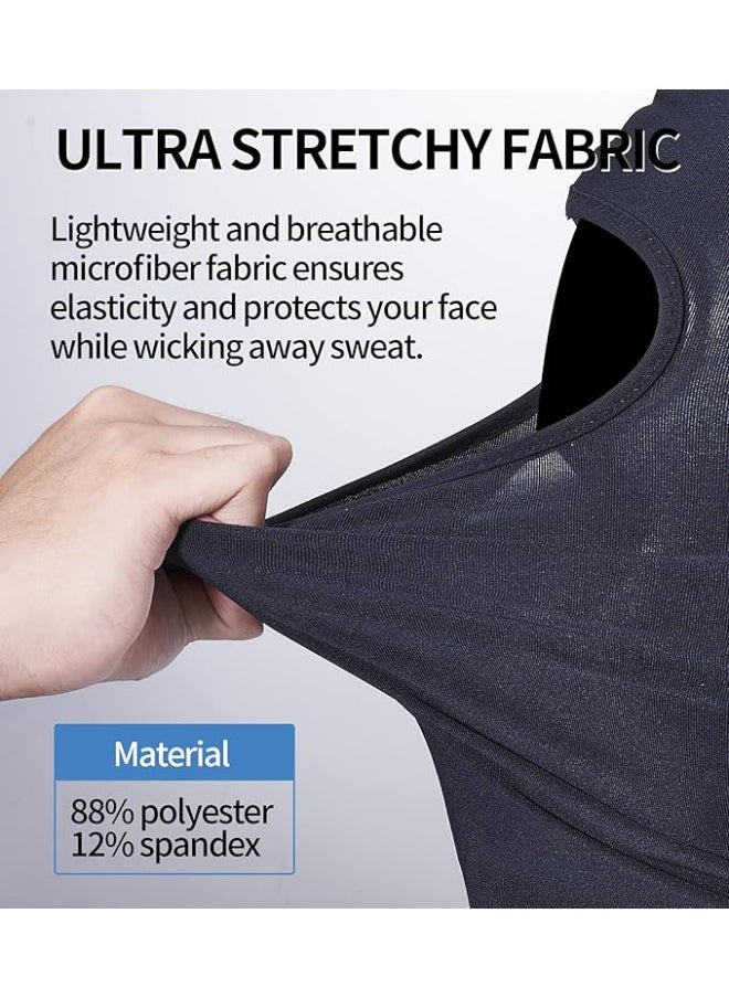 Generic RABIGALA Balaclava Face Mask Ski Mask for Men Women UV Protection Neck Gaiter for Skiing Motorcycle Black, Stretch, M  - Image 3