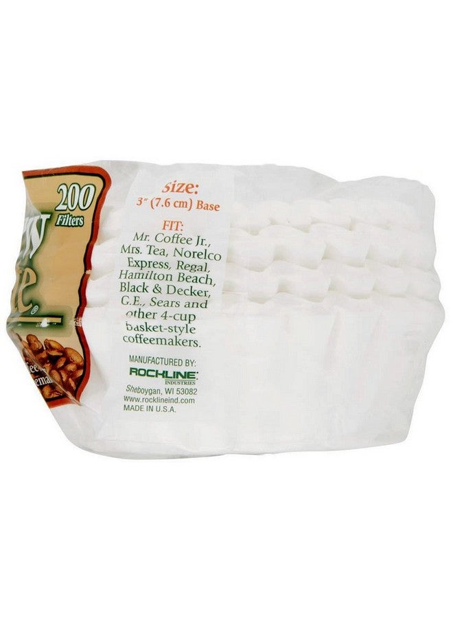 Brew Rite 4 Cup Coffee Basket Disposable Filters - 400 Ct - Image 2