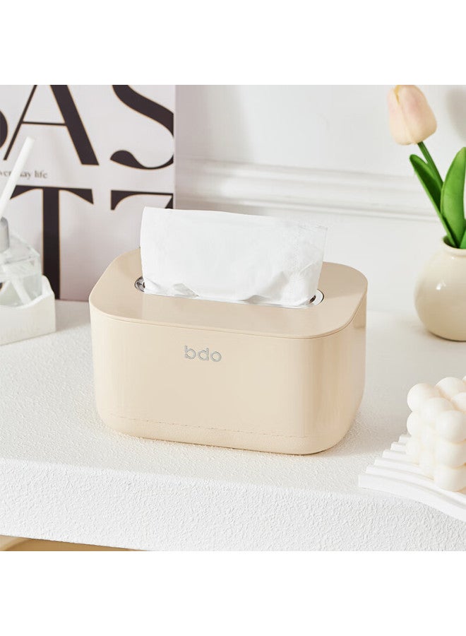 Bdo Tissue Box, Living Room Coffee Table Dining Table Desktop Tissue Holder With Spring, Bedroom Facial Tissue Box