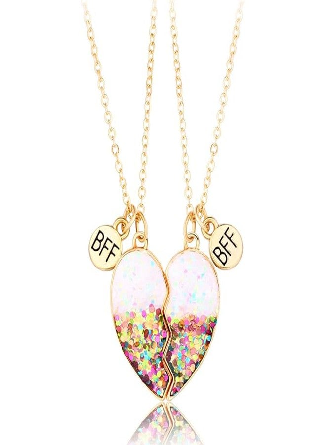 XFSAFDM 1 Pair Best Friend Necklace, Friendship Necklace Set for Girls, Gift for Best Friend Girl, Birthday Gift for Friend, Necklace for Girls, Friendship Day Gifts for Best Friend - Image 1