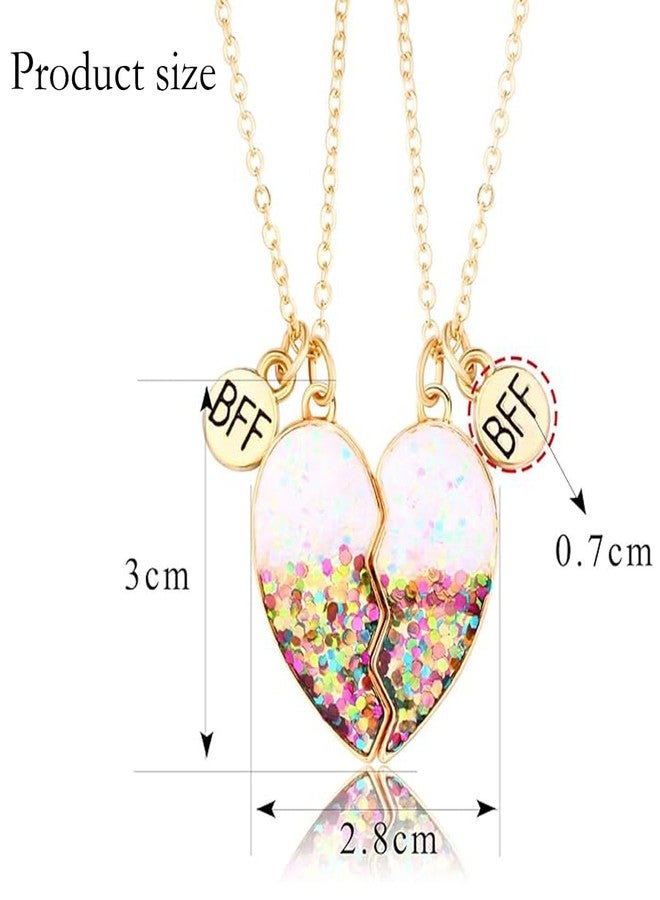 XFSAFDM 1 Pair Best Friend Necklace, Friendship Necklace Set for Girls, Gift for Best Friend Girl, Birthday Gift for Friend, Necklace for Girls, Friendship Day Gifts for Best Friend - Image 2