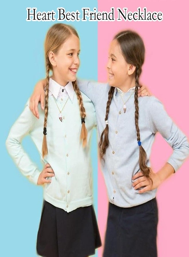 XFSAFDM 1 Pair Best Friend Necklace, Friendship Necklace Set for Girls, Gift for Best Friend Girl, Birthday Gift for Friend, Necklace for Girls, Friendship Day Gifts for Best Friend - Image 5