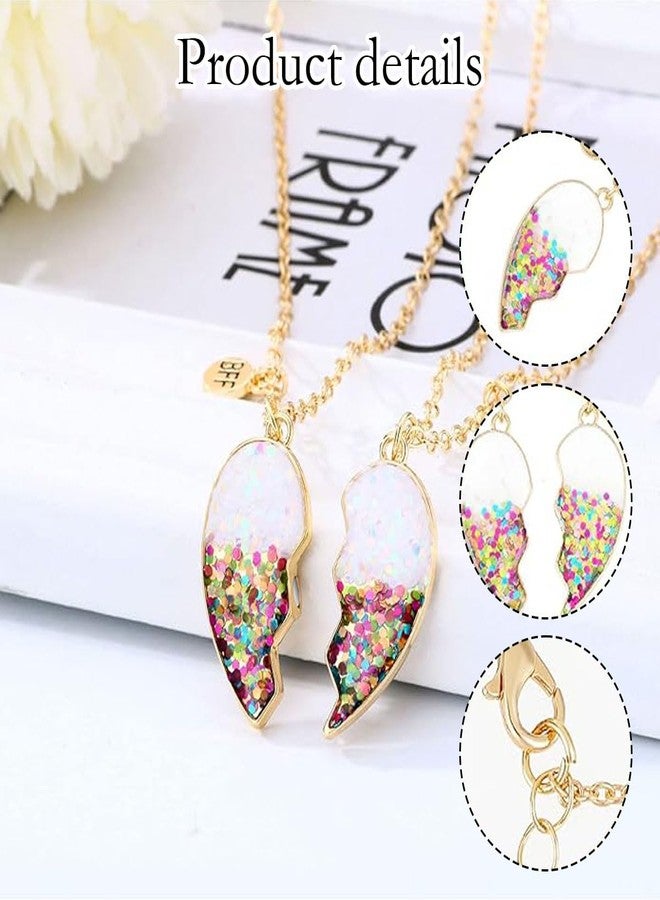 XFSAFDM 1 Pair Best Friend Necklace, Friendship Necklace Set for Girls, Gift for Best Friend Girl, Birthday Gift for Friend, Necklace for Girls, Friendship Day Gifts for Best Friend - Image 3