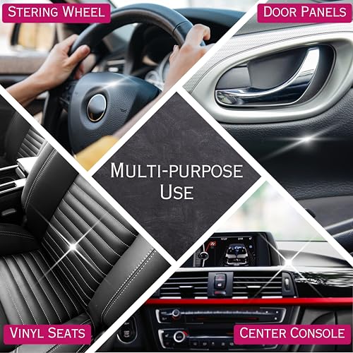 Groommm Car Dashboard Polish 250ML For Car Interior & Black Plastic Protectant | Car Interior Polish For Preventing Color Fading, Cracks & Sunrays Damage | Provides Rich Glossy Black Shine To Plastic - Image 4