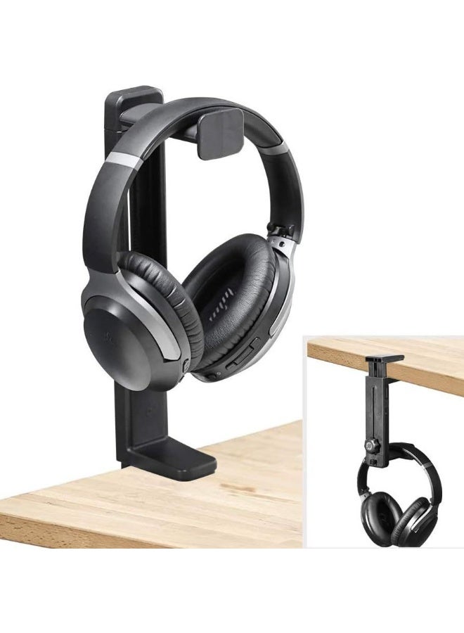 عام **حامل سماعات قابل للدوران والتوسيع - مثالي لتخزين سماعات الألعاب والبلوتوث دون الحاجة إلى الحفر** - Image 1