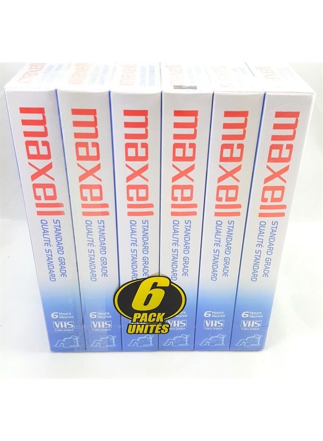 Maxell STD T-120 VHS Standard Grade Videotape, 6 Pack - Image 4