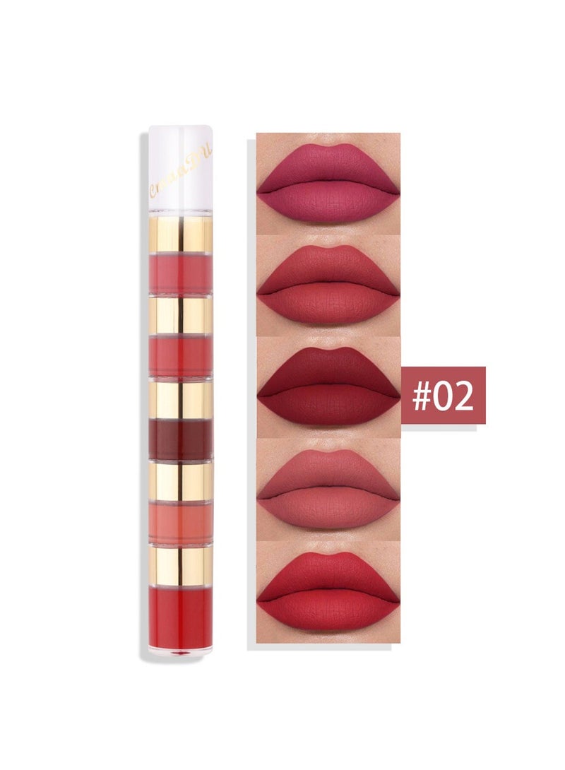 20 Colors Liquid Lipstick Set, Matte Velvet Long Lasting High mented Non-Stick Cup No Fade Waterproof Lip Gloss Set for Girls Women, Makeup Gift Set - Image 4