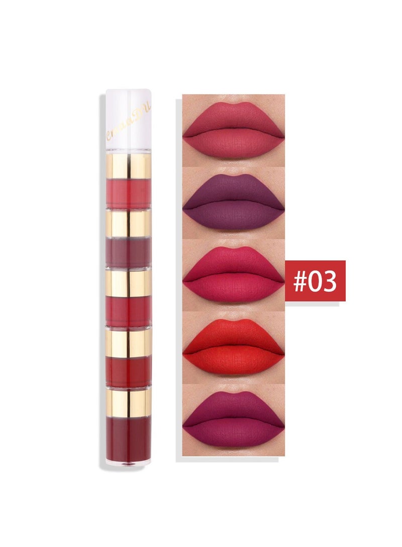 20 Colors Liquid Lipstick Set, Matte Velvet Long Lasting High mented Non-Stick Cup No Fade Waterproof Lip Gloss Set for Girls Women, Makeup Gift Set - Image 5