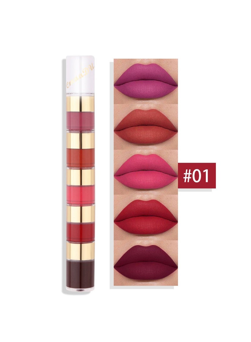 20 Colors Liquid Lipstick Set, Matte Velvet Long Lasting High mented Non-Stick Cup No Fade Waterproof Lip Gloss Set for Girls Women, Makeup Gift Set - Image 3