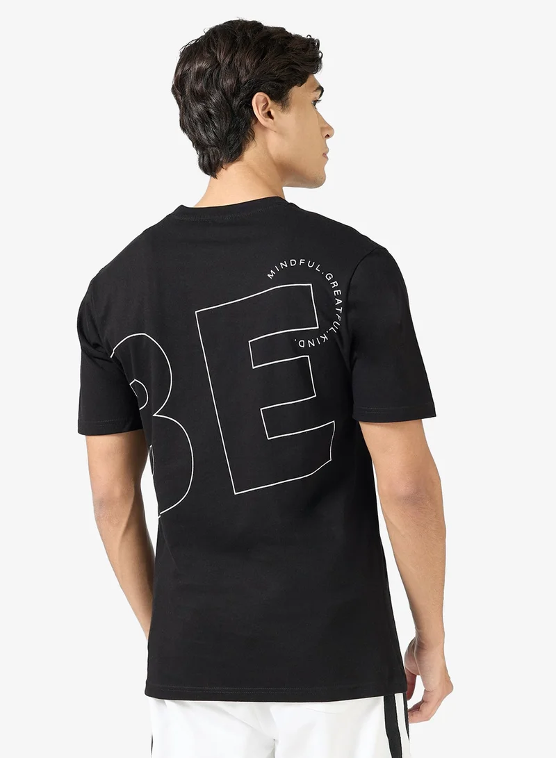 Seventy Five Graphic Print Regular Fit T-Shirt